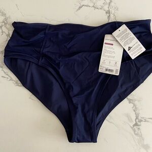 NWT Athleta High Waist Swim Bottoms women L